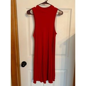 Sleeveless high neck dress